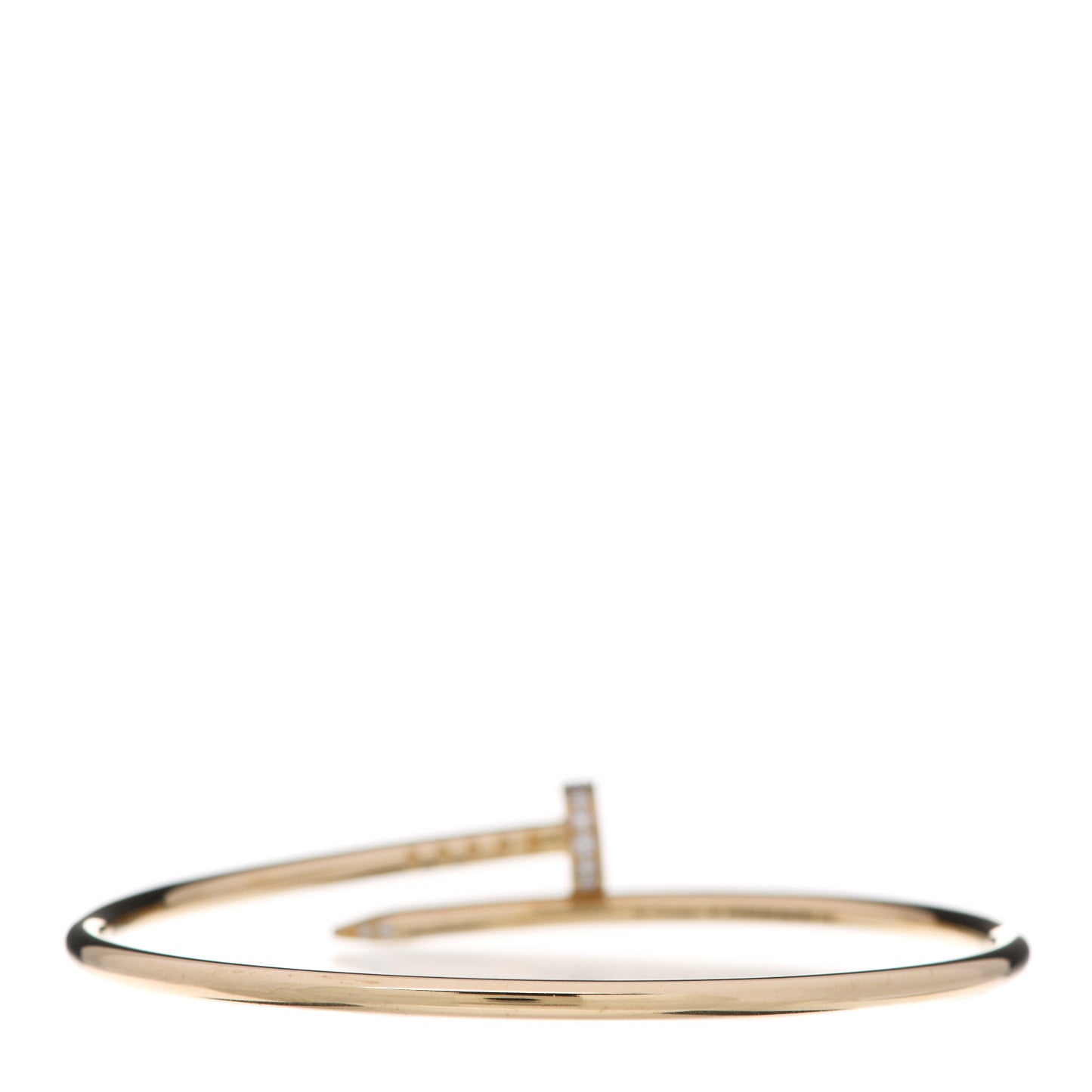 18K Yellow Gold Diamond Small Juste Un Clou Bracelet 16