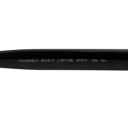 Chanel Freshwater Cultured Pearl Butterfly Sunglasses 6040-H Black 5 of 9