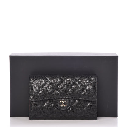 Chanel Caviar Quilted Medium Flap Wallet Black 6 of 18