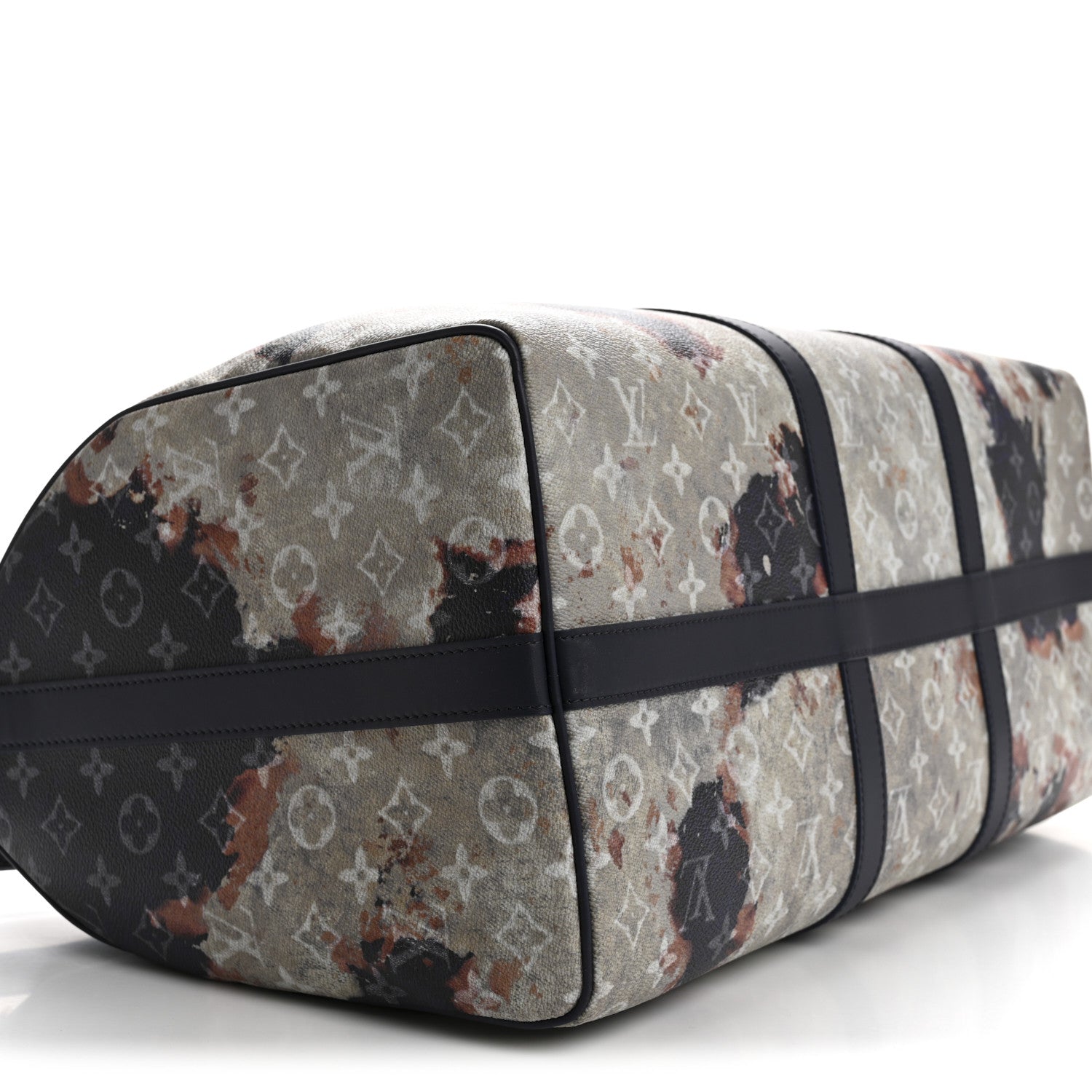 Louis Vuitton Monogram Bleach Keepall Bandouliere 50 Ink Blue 7 of 10