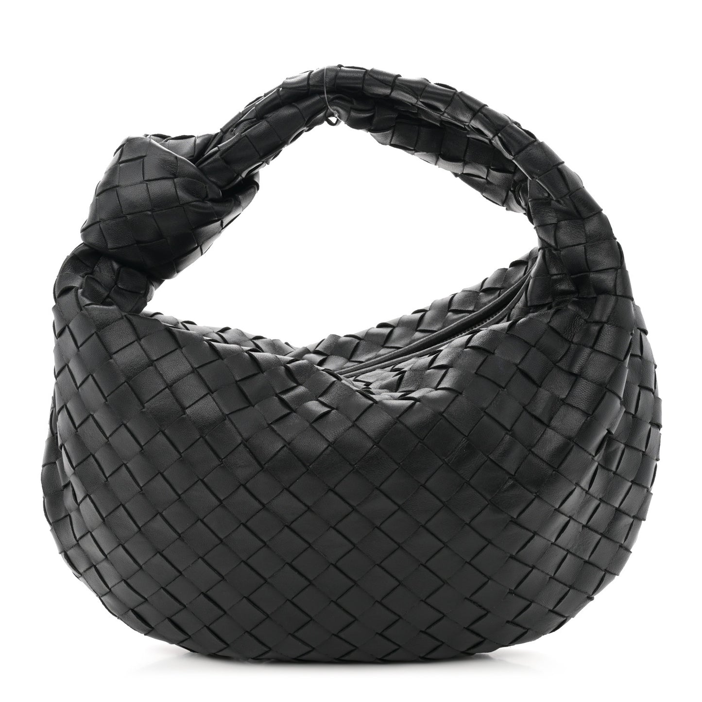 Nappa Intrecciato Teen Jodie Hobo Black
