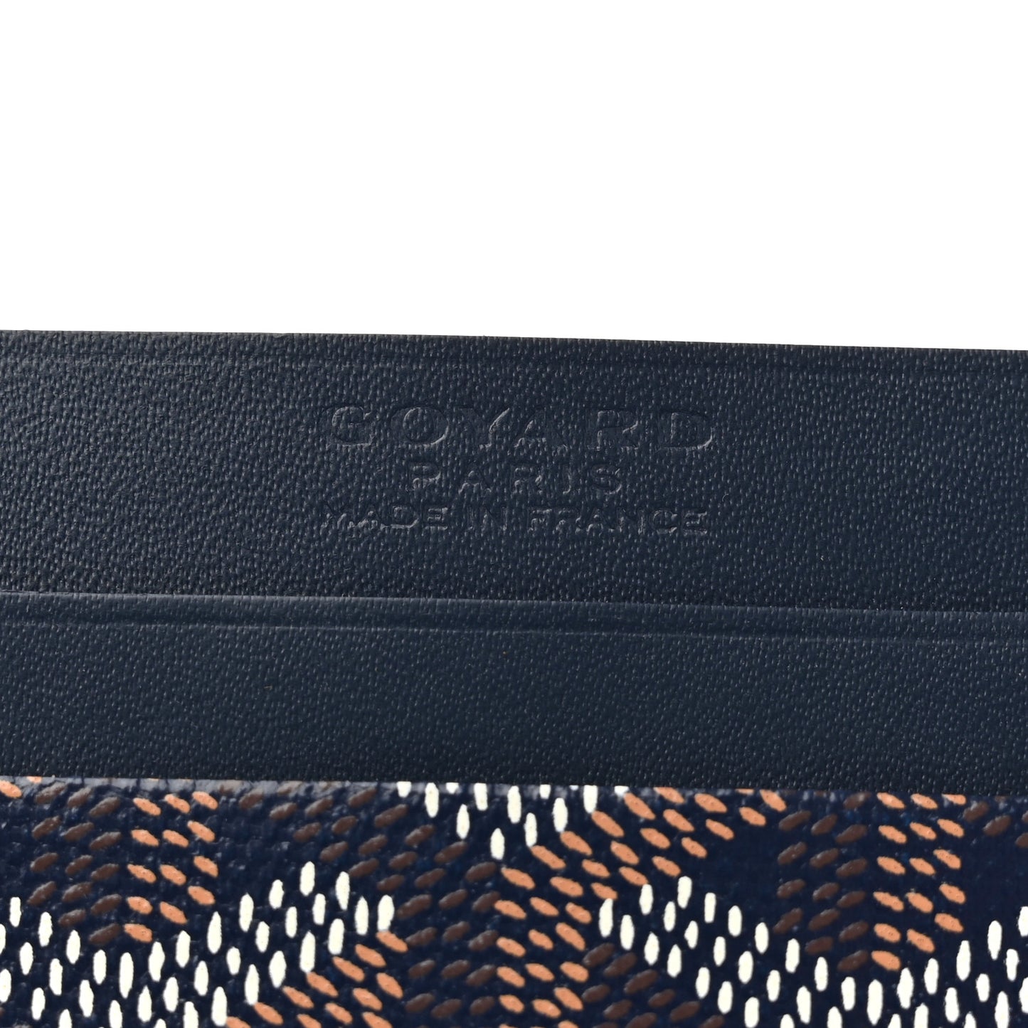 Goyardine Saint Sulpice Card Holder Navy