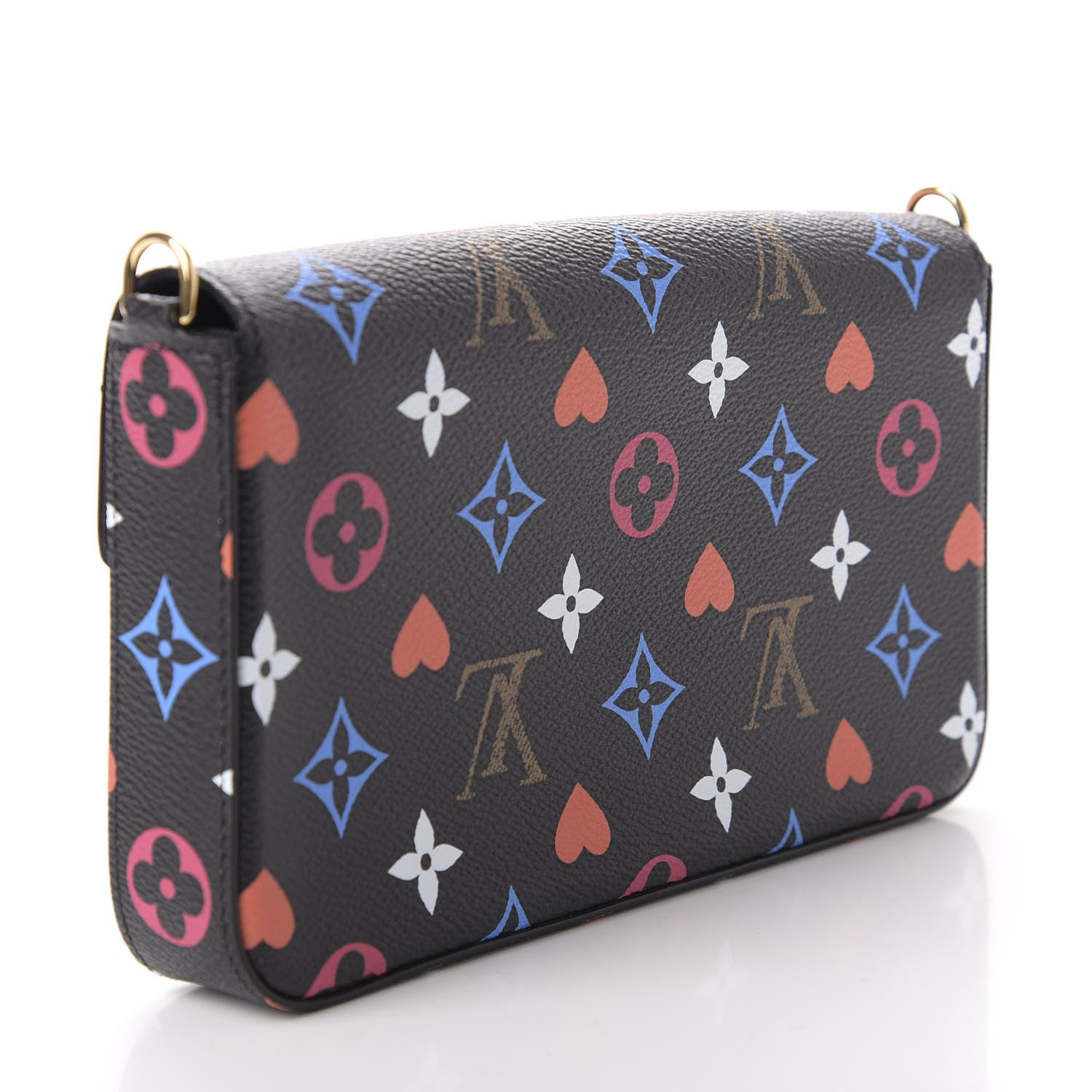 Louis Vuitton Game On Felicie Chain Wallet Black 3 of 7