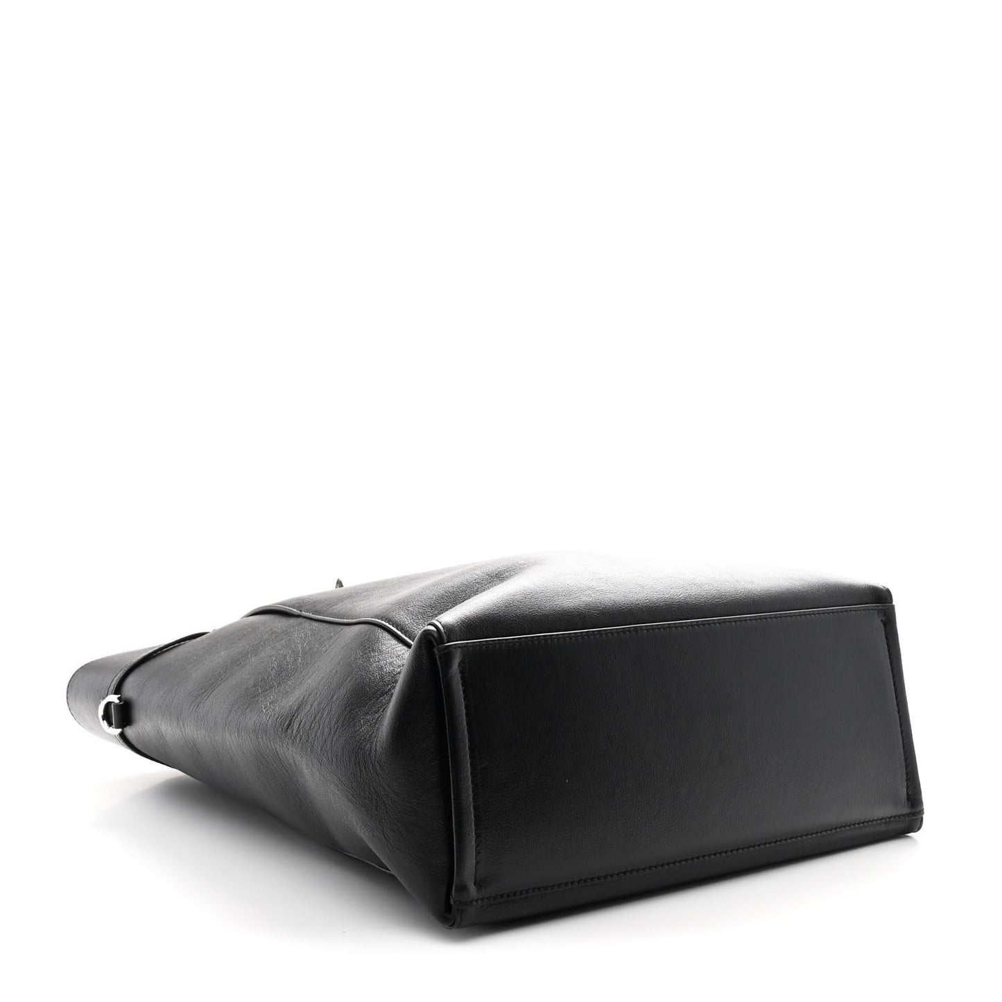 Calfskin Voyou Medium North South Tote Black