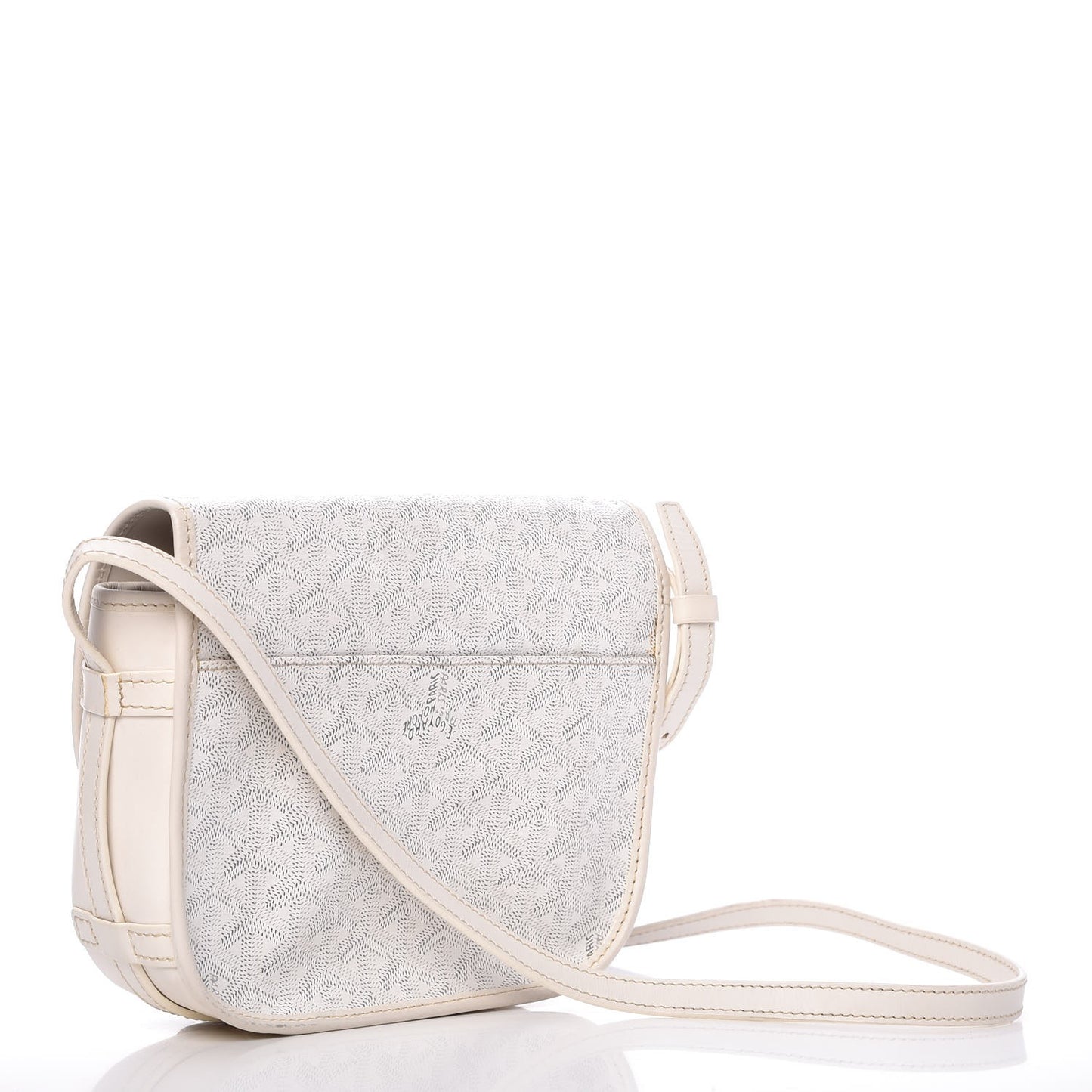 Goyardine Belvedere PM Messenger Bag White