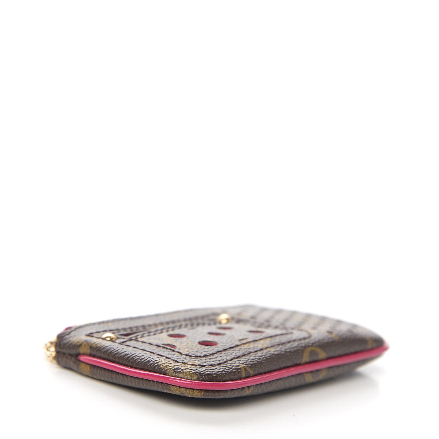 Louis Vuitton Monogram Perforated Key Pouch Fuchsia 3 of 4