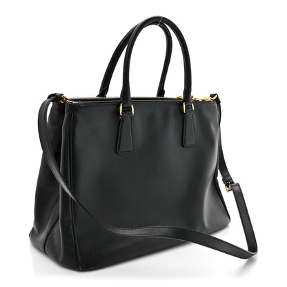 Prada Saffiano Lux Medium Galleria Double Zip Black 3 of 12