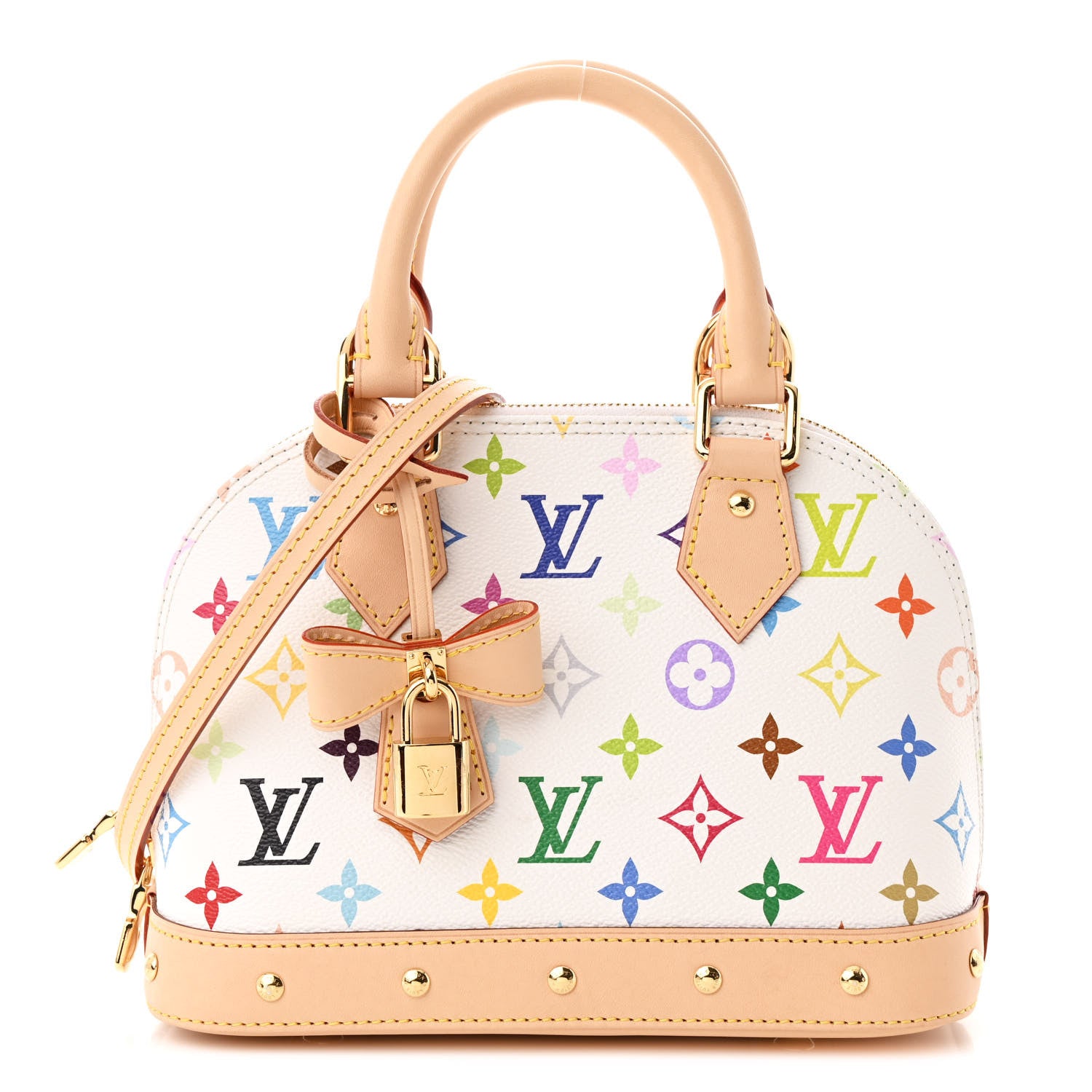 Louis Vuitton LV x TM Monogram Multicolor Alma BB White 1 of 10