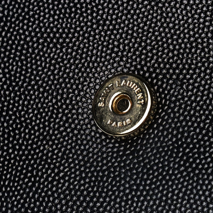 Saint Laurent Grain De Poudre Medium Classic Monogram Kate Satchel Black 9 of 15