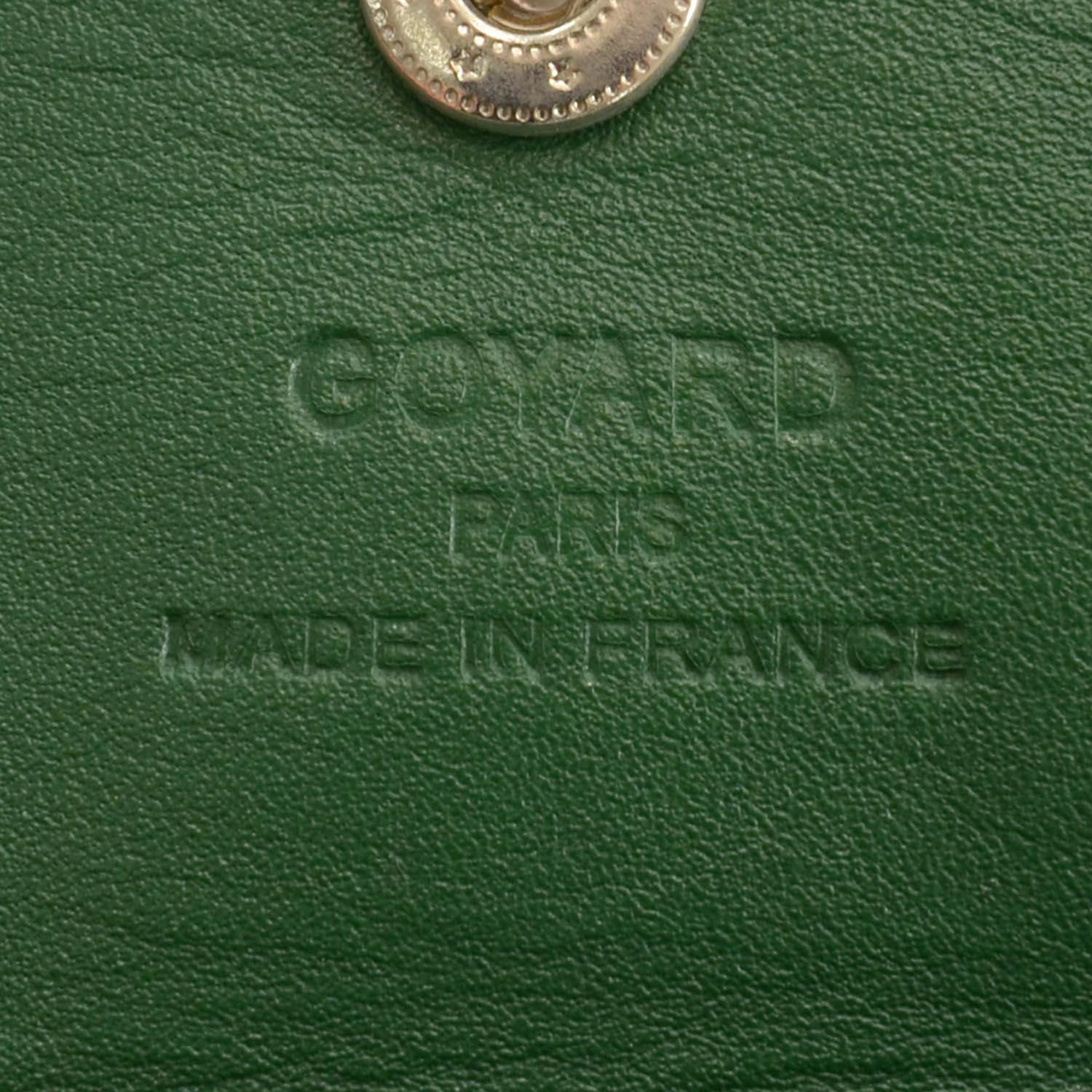 Goyard Goyardine Saint Louis GM Green w Orange Stripe 9 of 9