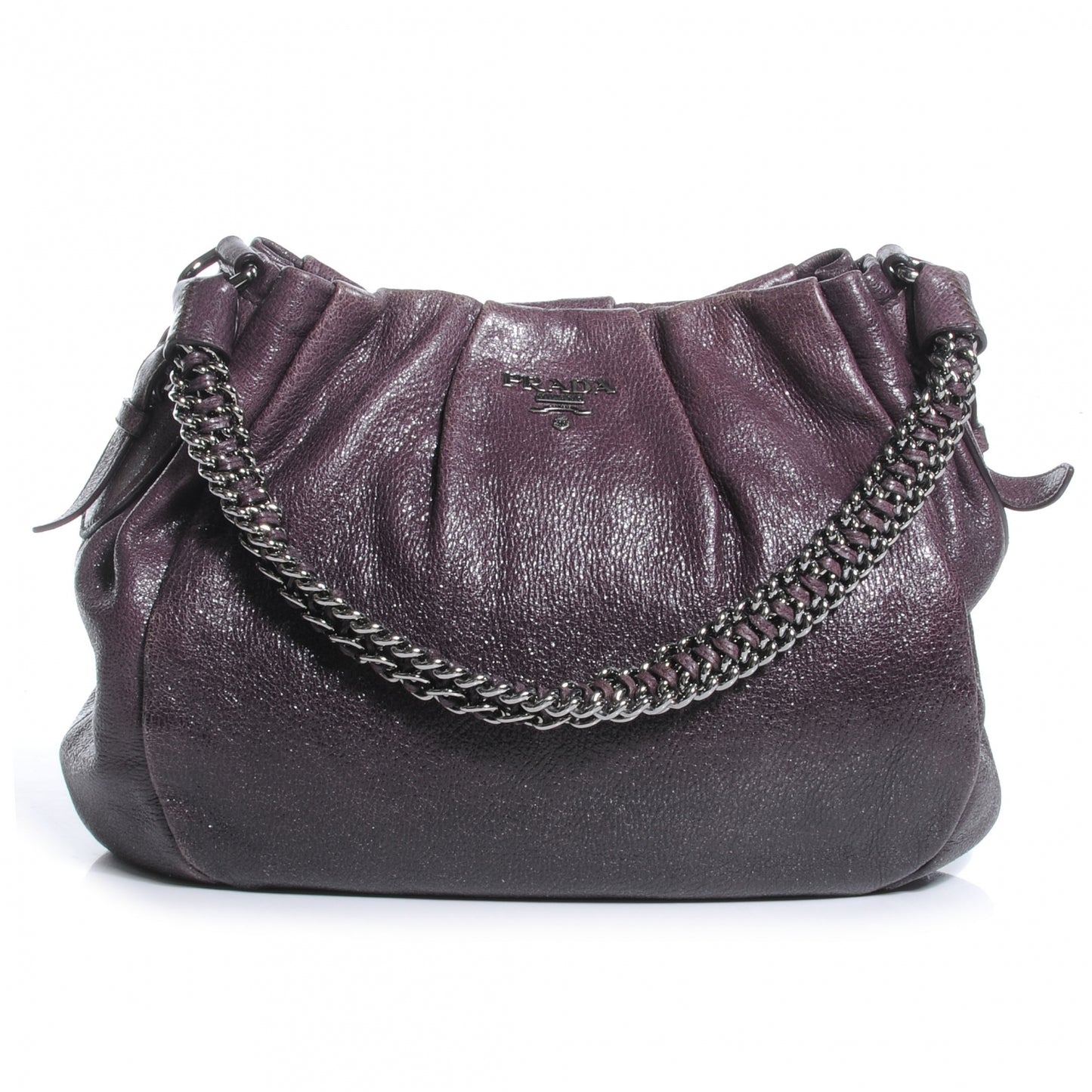 Cervo Lux Chain Shoulder Bag Mirtillo Sfumato