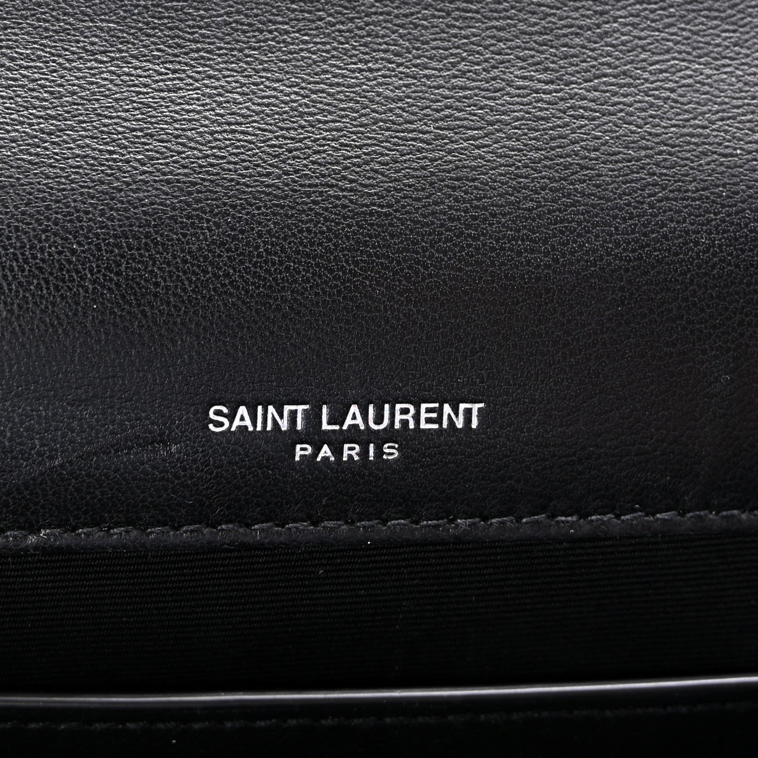 Saint Laurent Lambskin Quilted Kate Clutch Black 7 of 7