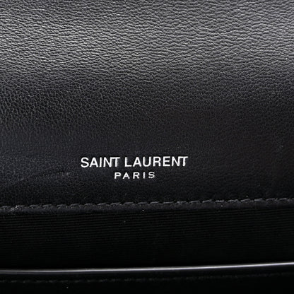 Saint Laurent Lambskin Quilted Kate Clutch Black 7 of 7