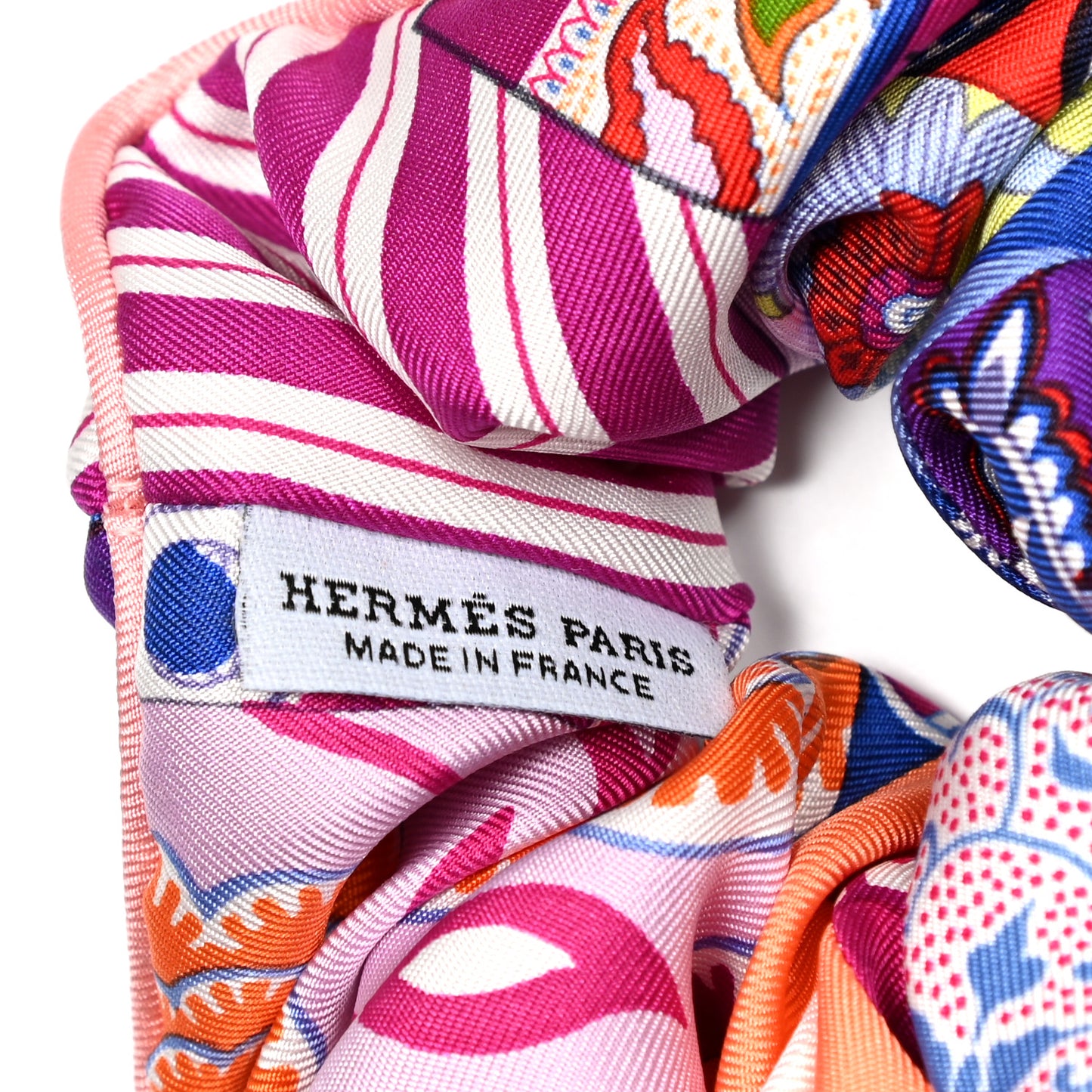 Silk Patchwork Claudia Scrunchie Multicolore