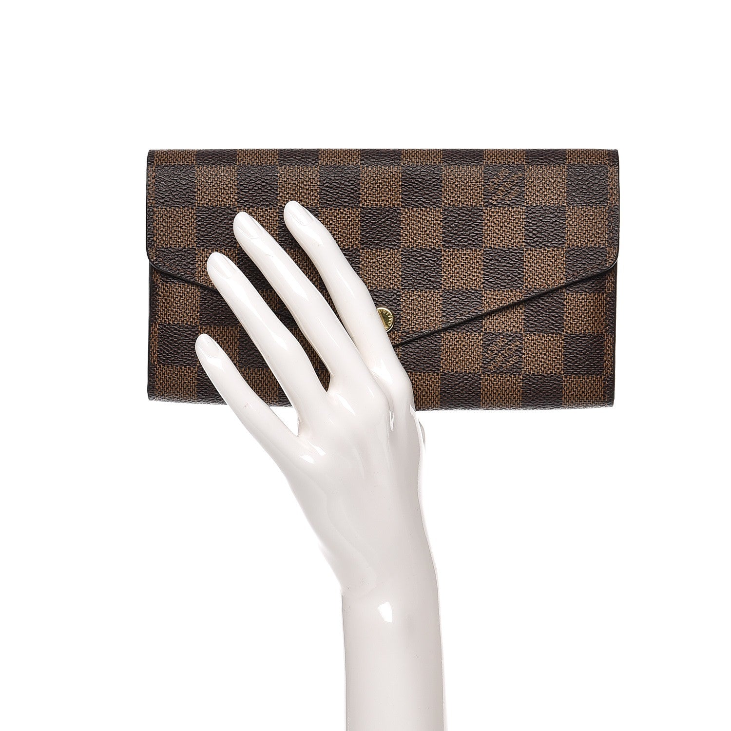 Louis Vuitton Damier Ebene Sarah Wallet NM 2 of 8