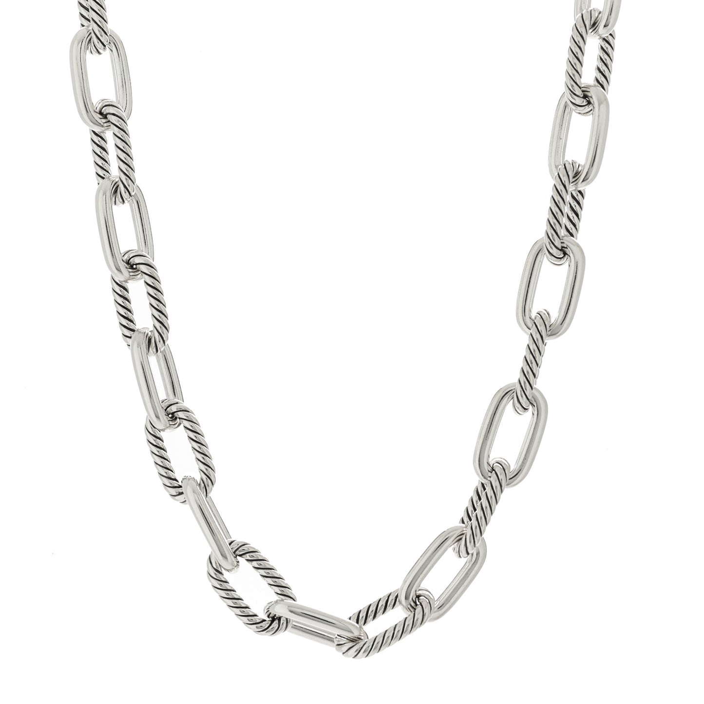 Sterling Silver 11mm Madison Chain Toggle Necklace