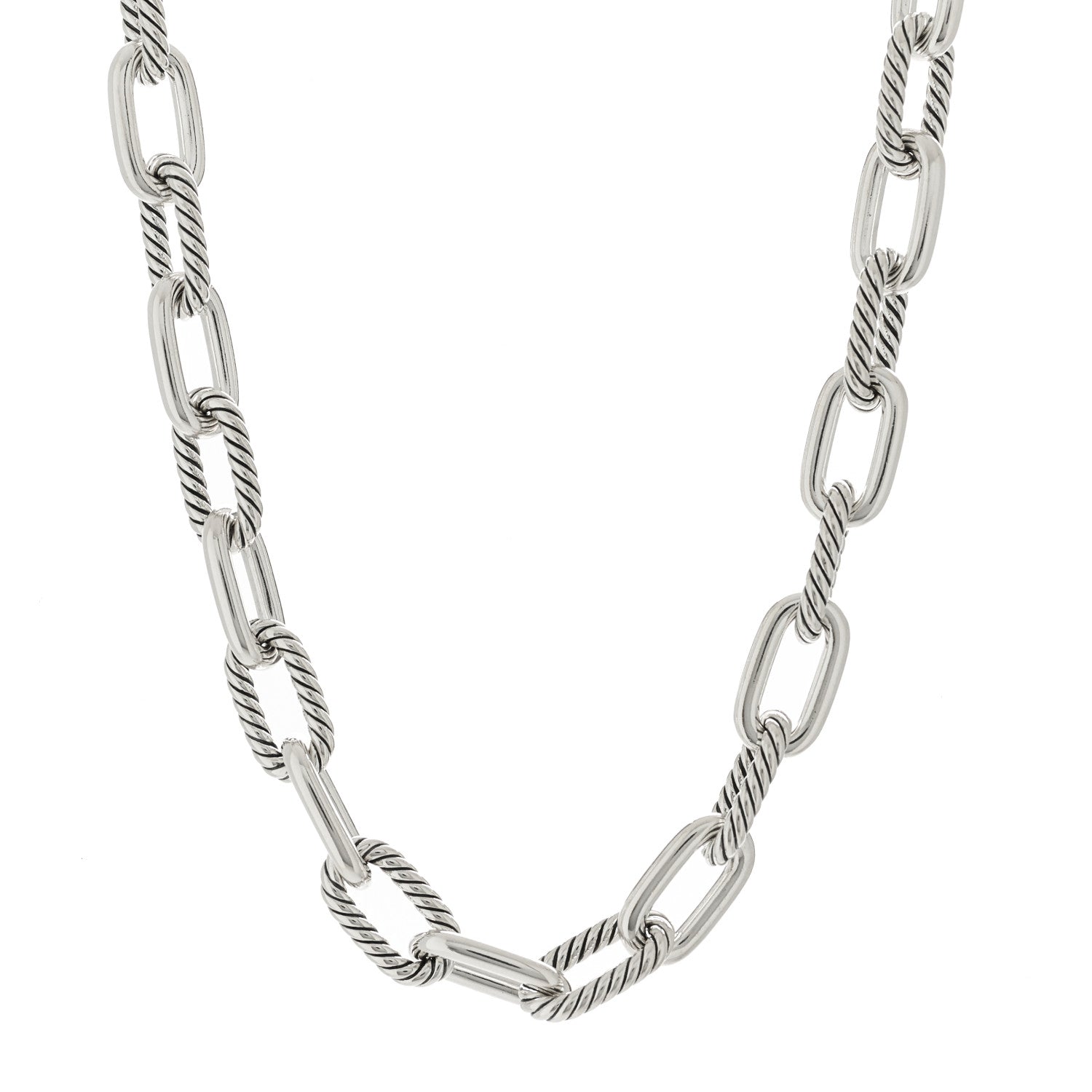 David Yurman Sterling Silver 11mm Madison Chain Toggle Necklace 1 of 6