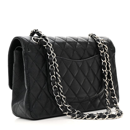 Chanel Caviar Quilted Medium Double Flap Black 3 of 14
