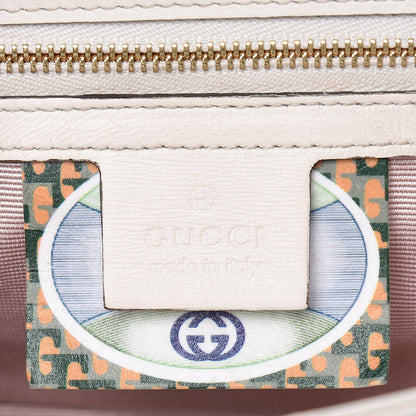Gucci Vitello Palmellato Lux Crystal Medium Rajah Shoulder Bag Mystic White Multicolor 8 of 14