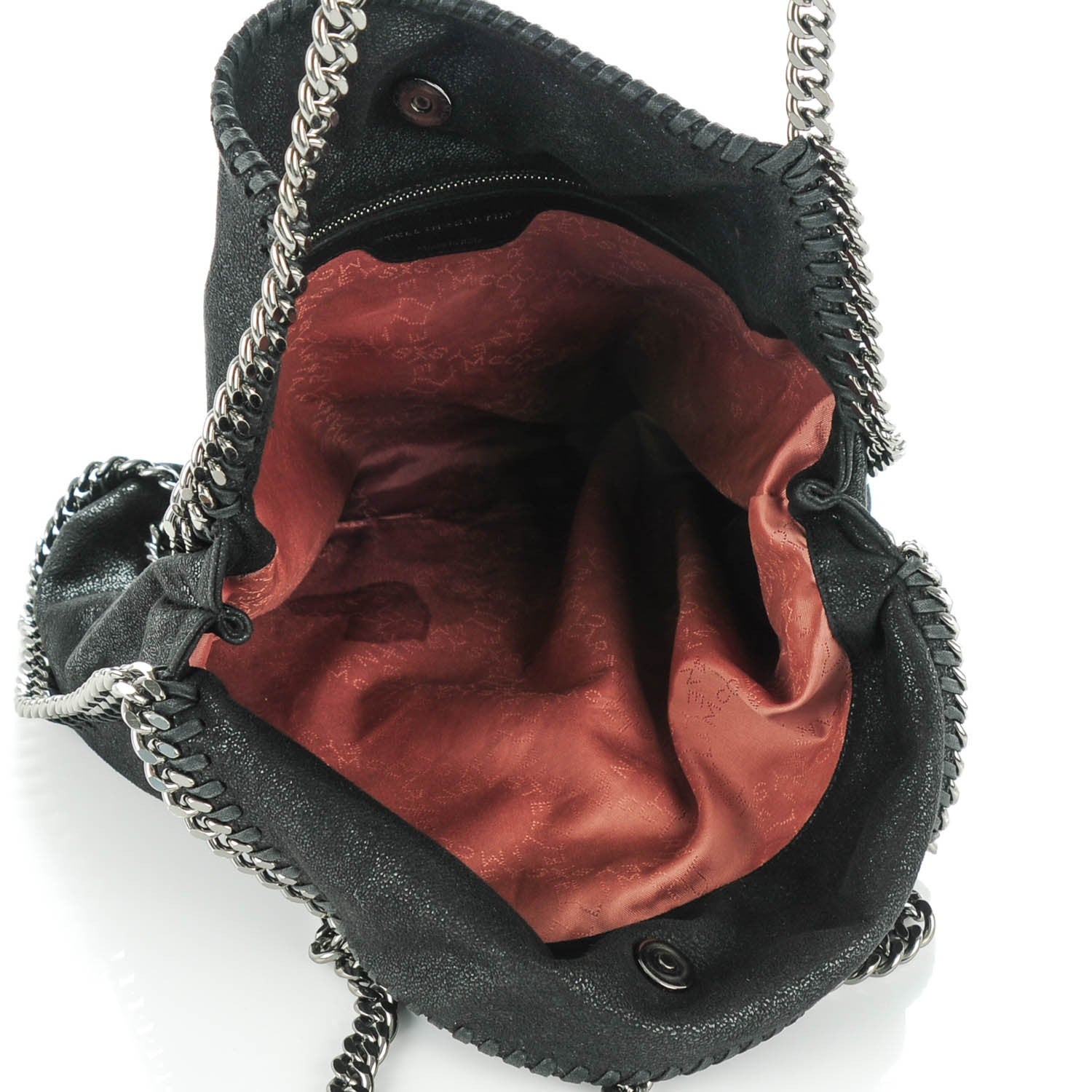 Stella McCartney Shaggy Deer Big Falabella Tote Black 5 of 9