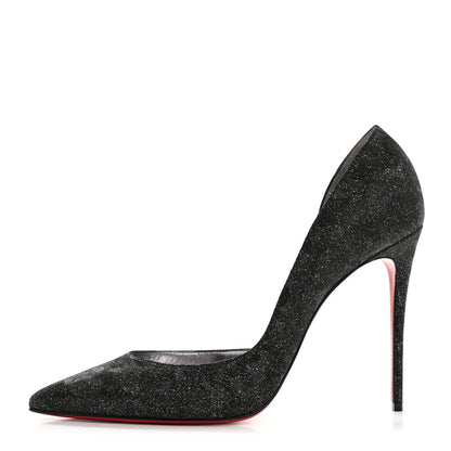 Christian Louboutin Glitter Iriza Kid Flinstar 100 Pumps 41 Black 1 of 11