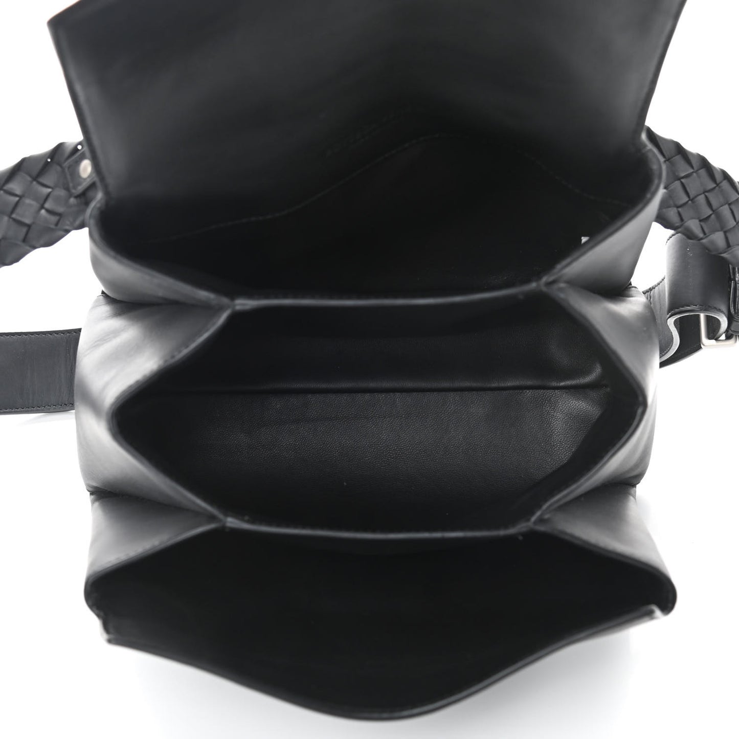Nappa Small Piazza Bag Black
