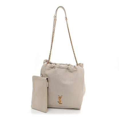 Saint Laurent Lambskin Matelasse Monogram Medium Jamie 4.3 Pochon Crema Soft 3 of 11