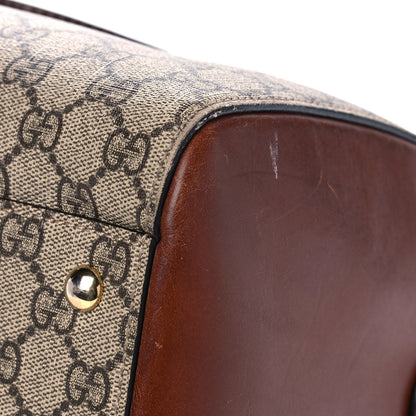 Gucci GG Supreme Monogram Medium Boston Beige Cuir 13 of 15