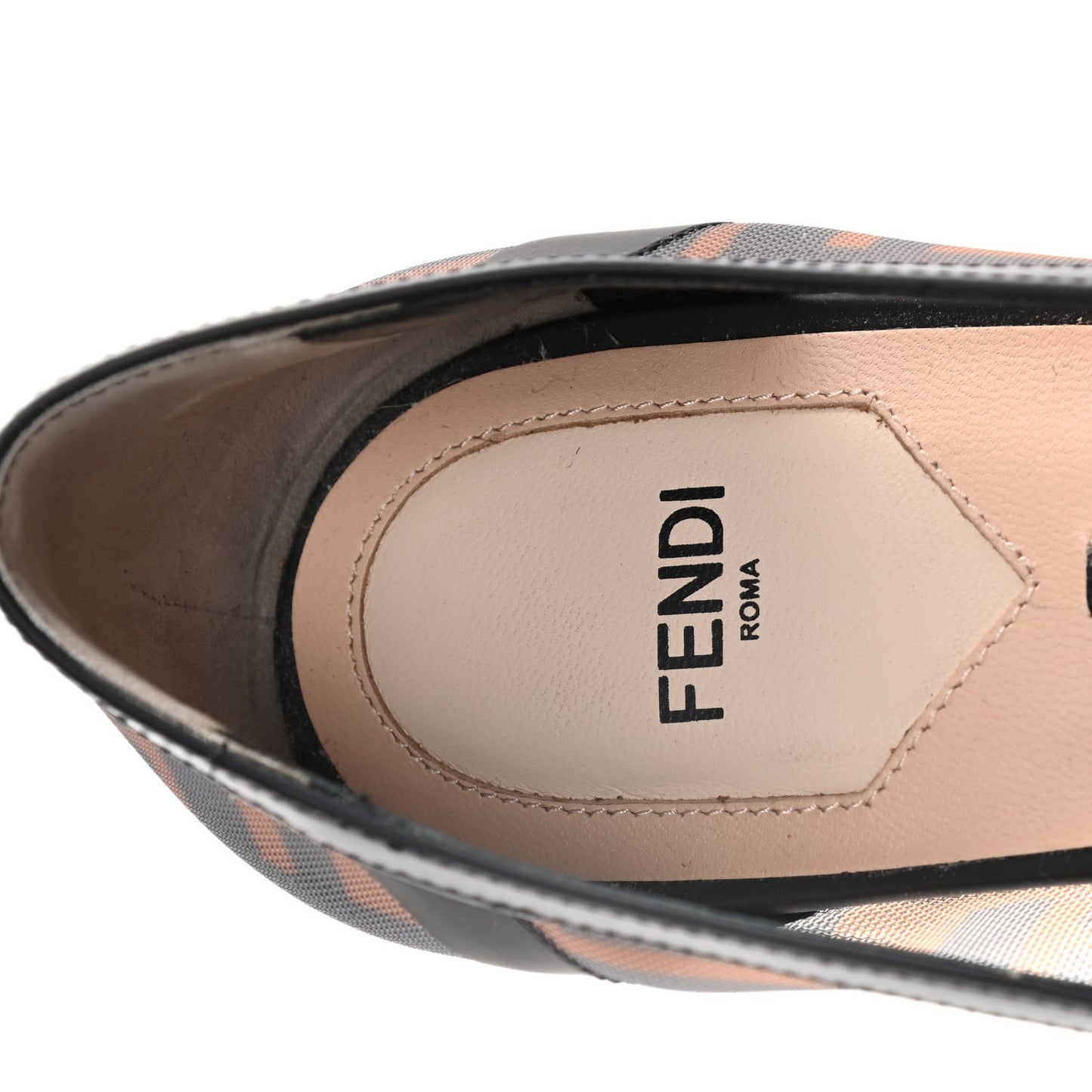 Mesh FF Skimmer Ballerina Flats 39 Tobacco Moro Black