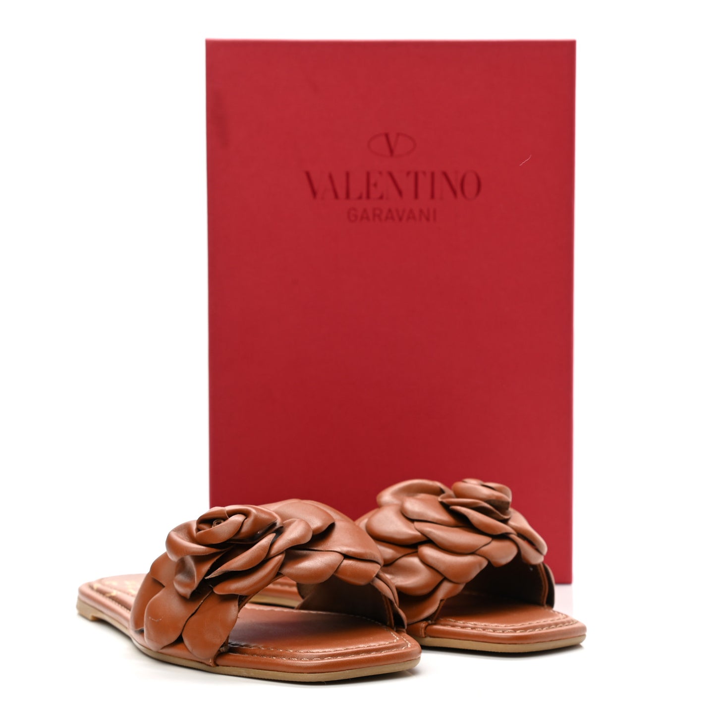 Calfskin Atelier 03 Rose Edition Slide Sandals 39 Cuoio