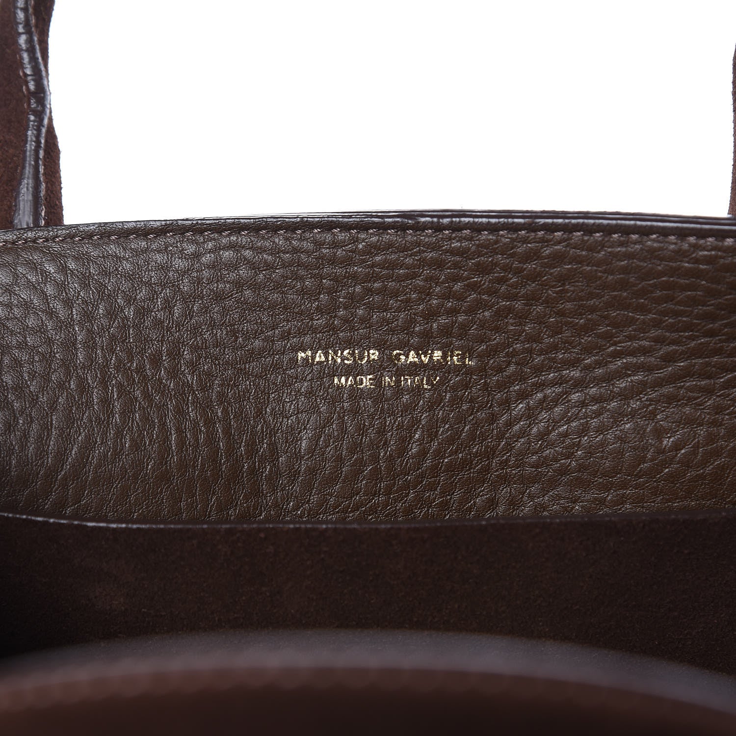 Mansur Gavriel Suede Mini Sun Bag Chocolate 6 of 13