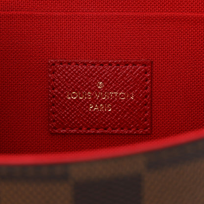 Louis Vuitton Damier Ebene Pochette Felicie Chain Wallet 7 of 14