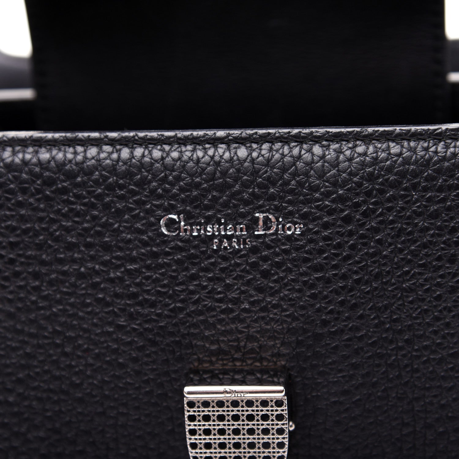 Christian Dior Grained Calfskin Large Diorever Flap Black 8 of 16