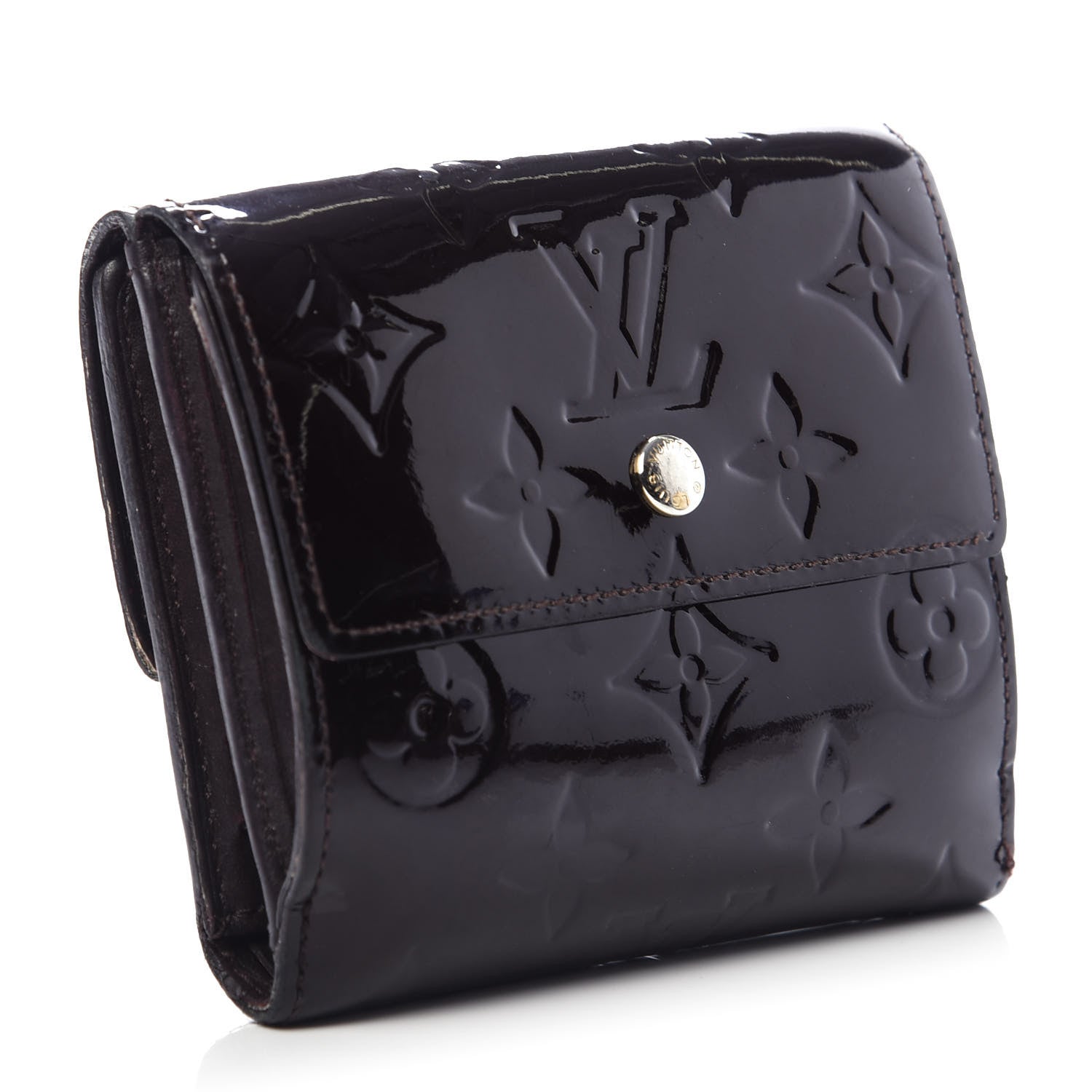 Louis Vuitton Vernis Elise Wallet Amarante 3 of 11