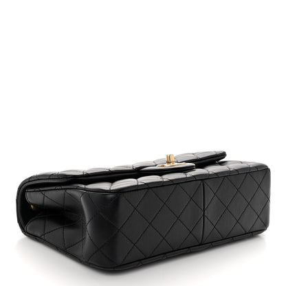 Chanel Lambskin Quilted Small Sweet Camellia Flap Black 4 of 11