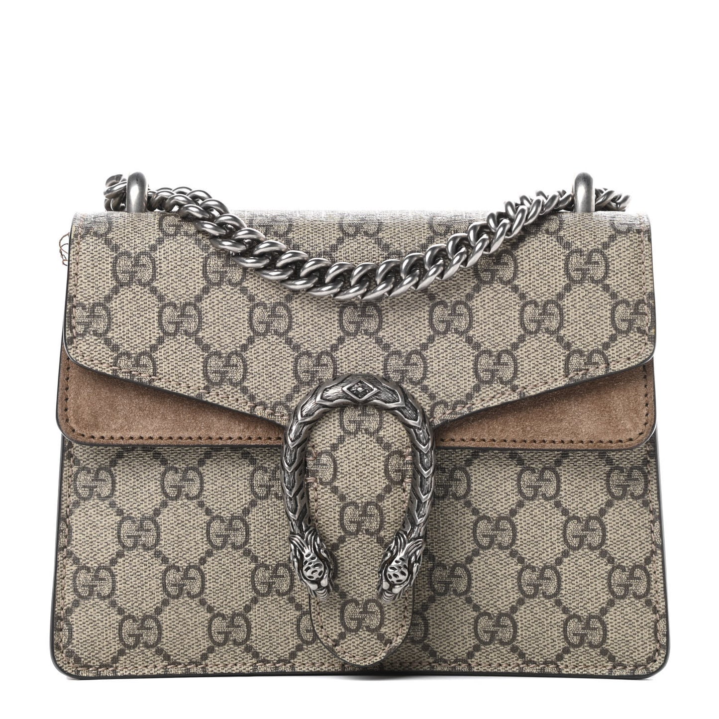 GG Supreme Monogram Mini Dionysus Shoulder Bag Taupe