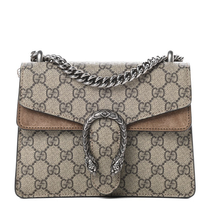 Gucci GG Supreme Monogram Mini Dionysus Shoulder Bag Taupe 1 of 14