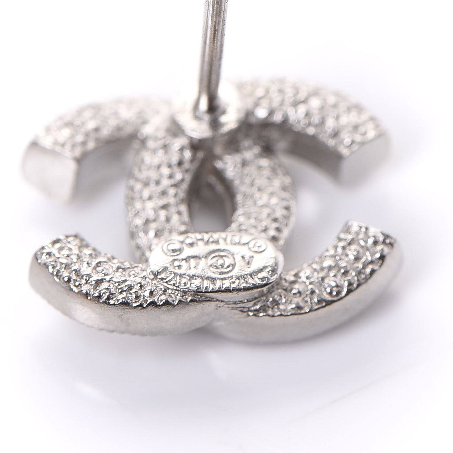 Crystal Timeless CC Earrings Silver