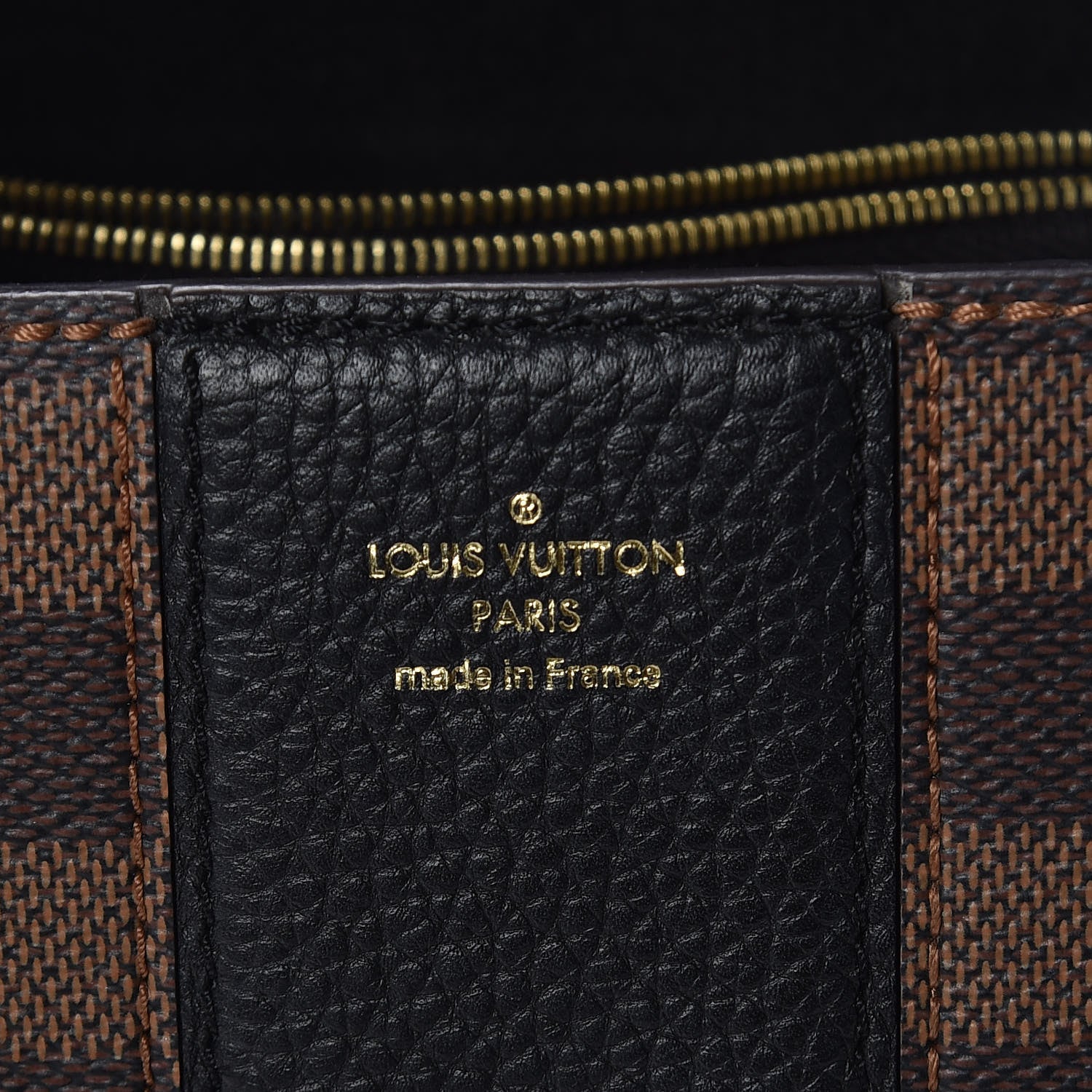 Louis Vuitton Damier Ebene Cuir Taurillon Wight Black 8 of 9