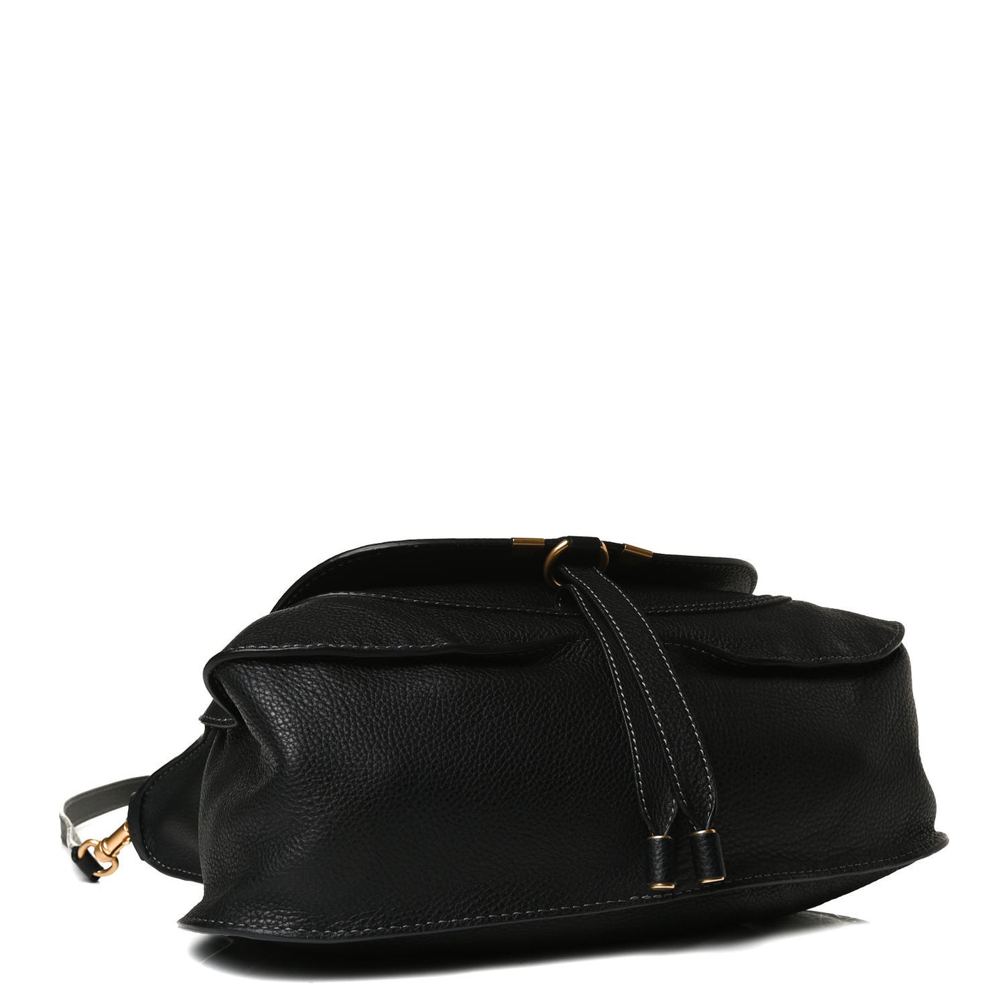 Calfskin Medium Marcie Satchel Black