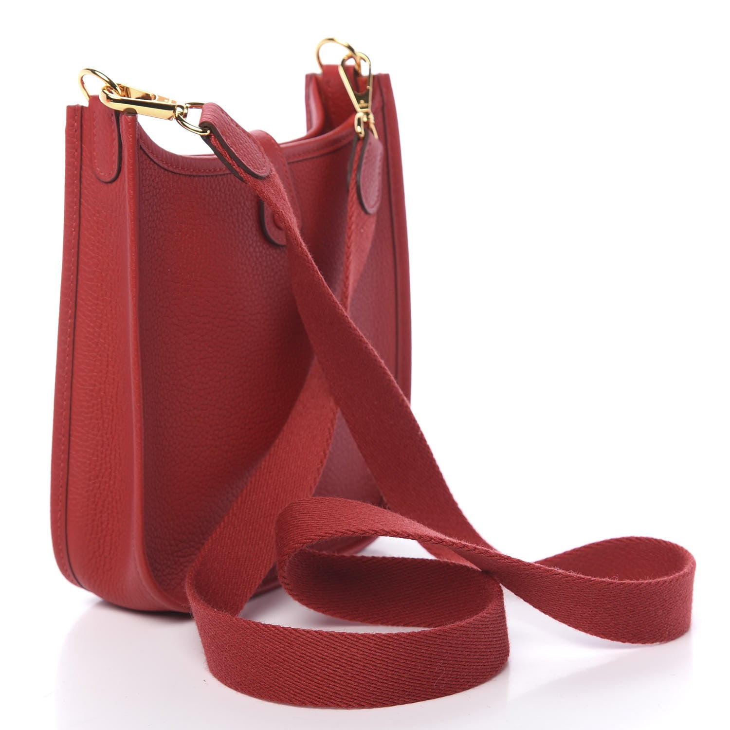 Hermes Taurillon Clemence Evelyne TPM Rouge Piment 3 of 11