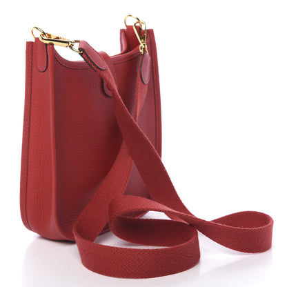 Hermes Taurillon Clemence Evelyne TPM Rouge Piment 3 of 11