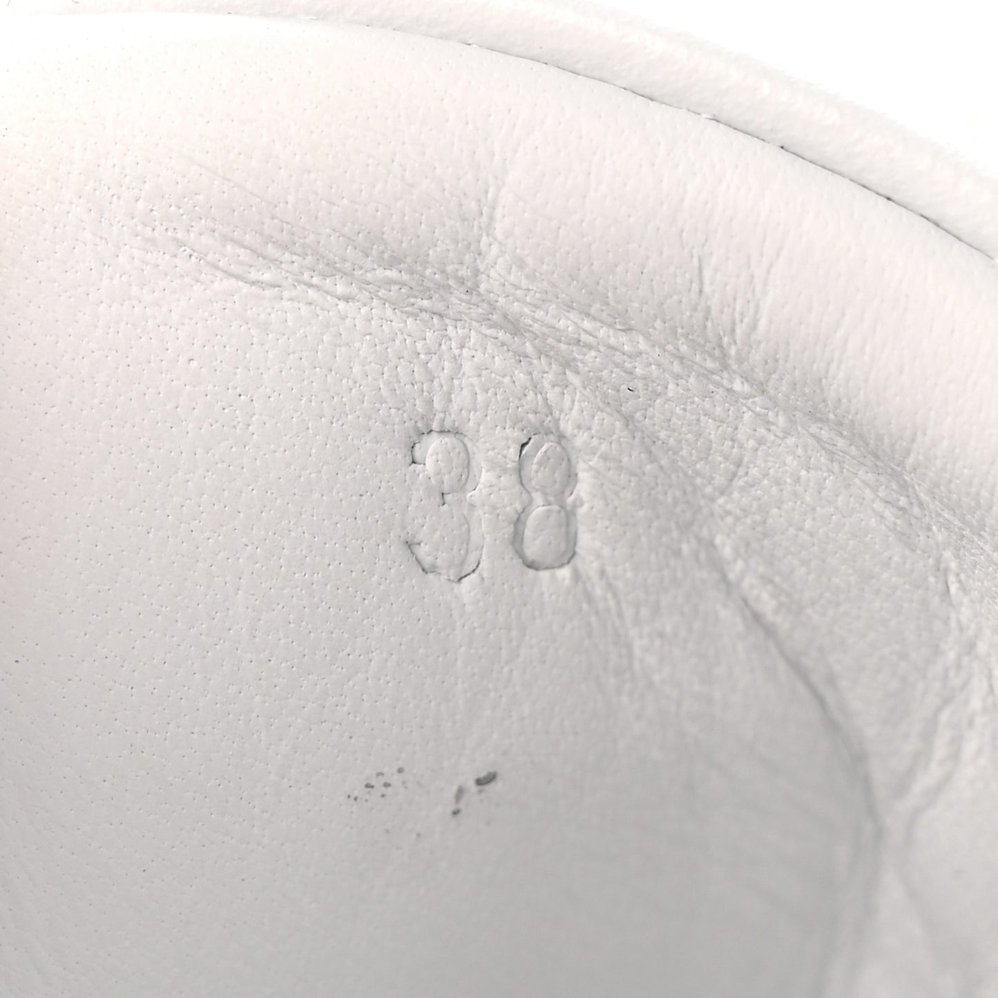 Calfskin Womens Happy Sneakers 38 White