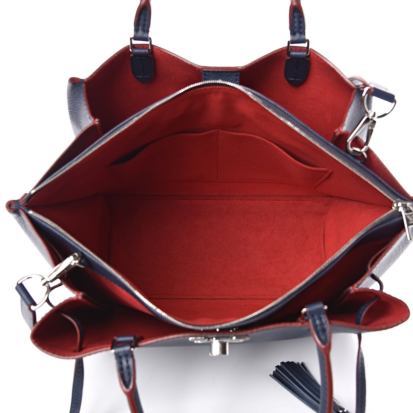 Calfskin Lockmeto Marine Rouge