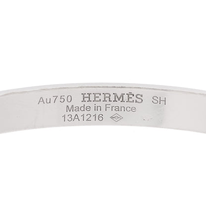 Hermes 18K White Gold PM Collier De Chien Bracelet SH 4 of 4