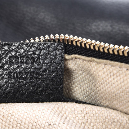 Gucci Pebbled Calfskin Large Soho Hobo Black 7 of 9