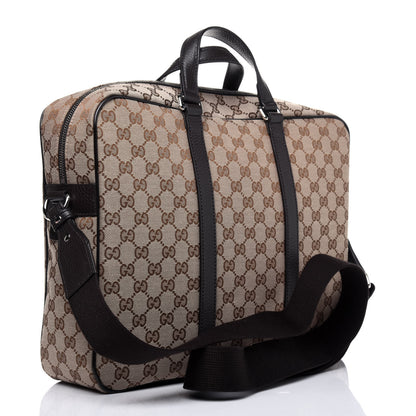 Gucci Monogram Briefcase Dark Brown 4 of 14
