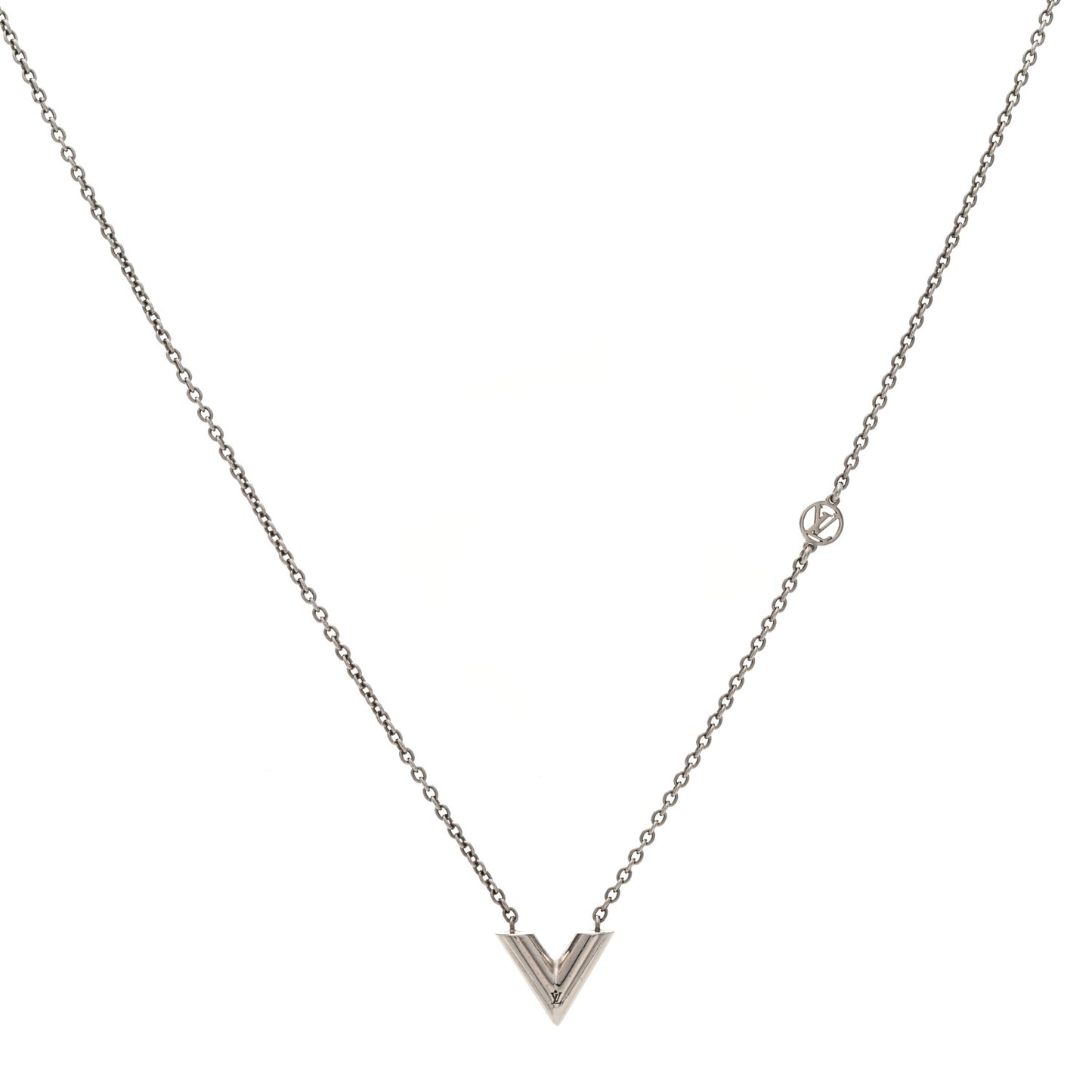 Metal Essential V Supple Necklace Silver