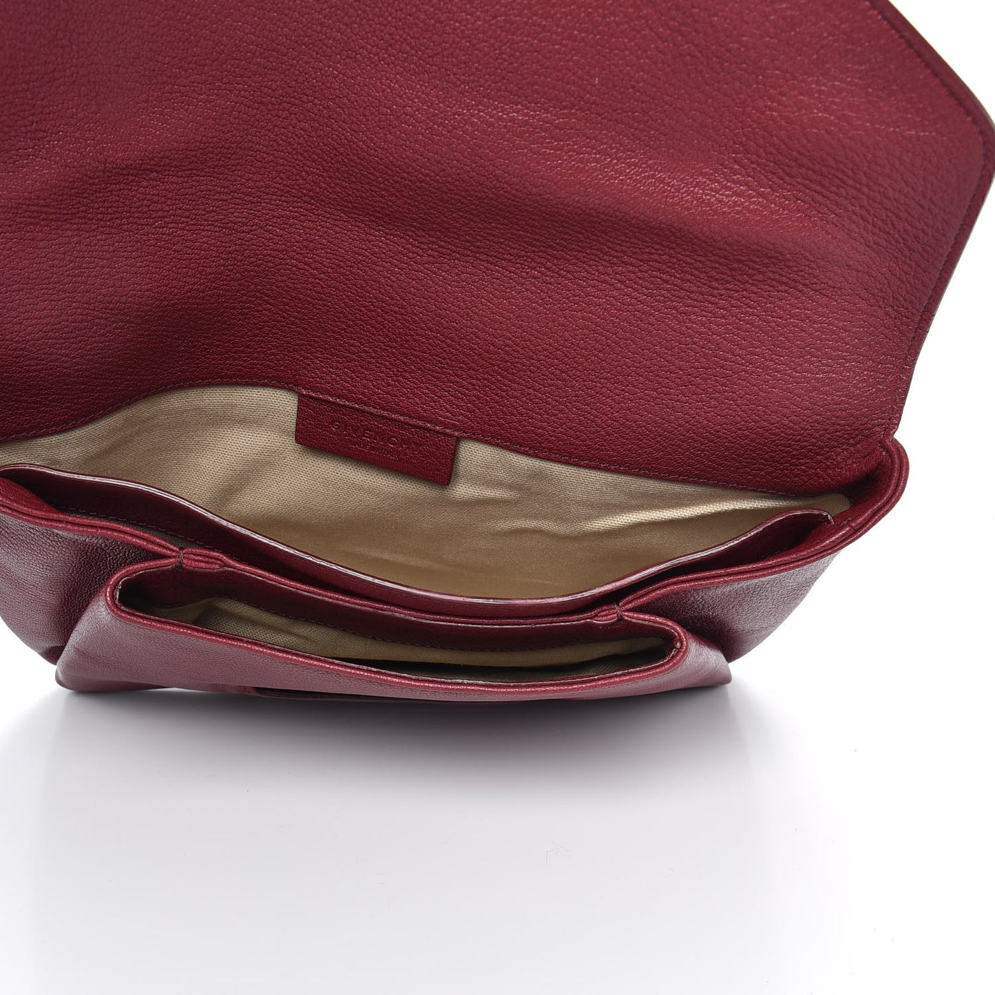 Sugar Goatskin Medium Antigona Envelope Clutch Raspberry