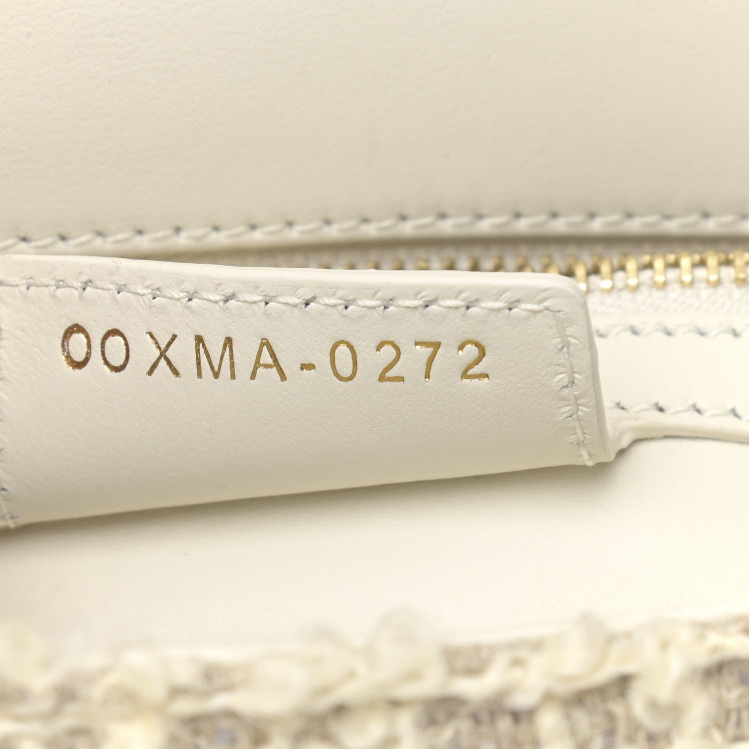 Christian Dior Tweed Cannage Small Caro Bag White 7 of 12